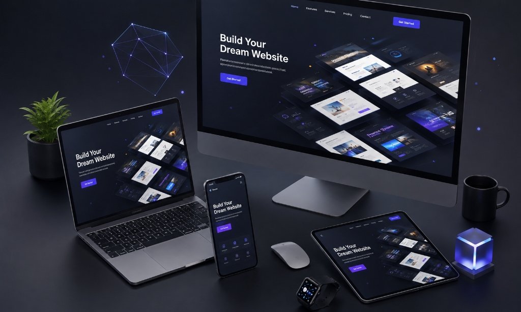 Premium Web UI/UX Mockups